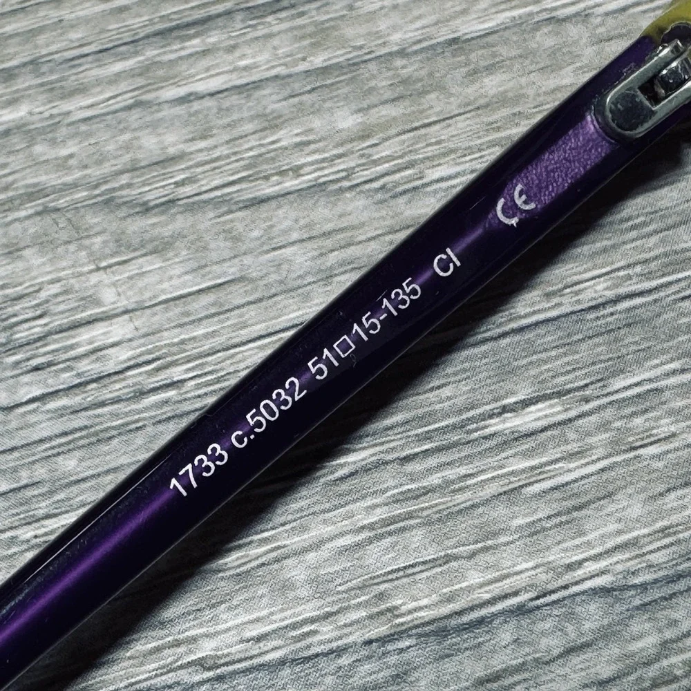 Prodesign Denmark 1733 C.5032 Eyeglass Frames Womens 51-15-135 Purple‎ Rectangle